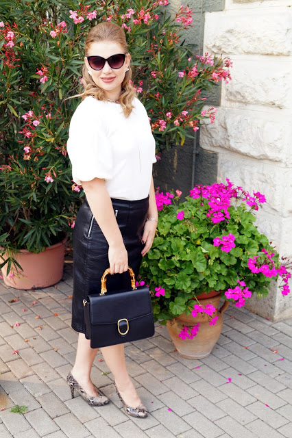 Fashion trend - faux leather skirt and how I styled it as a work ...