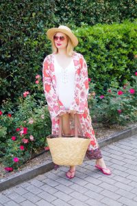 swimmsuit, SheIn, flower kimono, colorful swimmsuit, swimm suit coverup, poolside, vacation style, poolstyle, summer 19