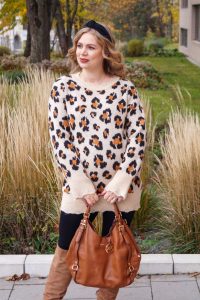 leopard print, fashion blogger, Madame Schischi, fashion, fall fashion, cozy, casual look