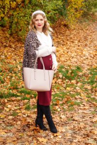 leopard print, pencil skirt, office look, thanksgiving look, bump style, dress the bump, pregnancy style, stretchy clothes