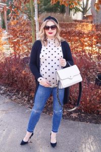 fashionblogger, fashion, pregnancy style, dress the bump, maternity style, polka dots, spring trends, styleblogger
