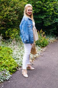 fashionblogger, denim on denim, white denim, how to style, what to wear, peplum top, woman´s fashion, affordable fashion, summer style, summer, everyday style, Madame Schischi
