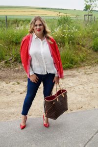 fashionblogger, fashion, LV Neverfull, red x pink, style blogger, fall style, transitioning into fall, ootd, what I wear, how to style