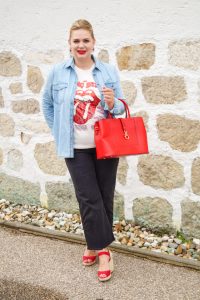 fall fashion inspo, what to wear, how to style, ootd, rolling stones band tee, pre-fall style, transitioning into fall, autumn