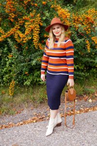 fashionblogger, fashion, fall fashion, autumn style, casual style, mom style, ootd, what I wear, how to style, cozy knits, orange, cognac brown, western boots