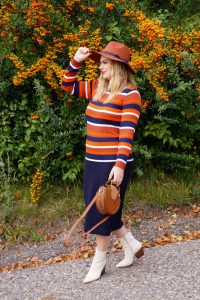 fashionblogger, fashion, fall fashion, autumn style, casual style, mom style, ootd, what I wear, how to style, cozy knits, orange, cognac brown, western boots