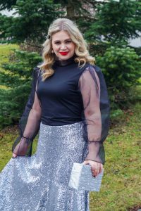 holiday style, NYE, sequin skirt, dressed up, NYE style, how to style, what to wear, womans fashion, affordable style, monki skirt, bejeweled heels
