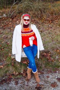 fashionblogger, fashion, winter fashion, winter style, casual style, mom style, ootd, what I wear, how to style, faux fur coat, winter walks, norwegian sweater, UGG Bailey, UGGs, amazon fashion, amazon