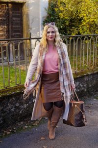 fashionblogger, fashion, winter fashion, winter style, casual style, mom style, ootd, what I wear, how to style, faux leather skirt, lv neverfull, mom mode, cozy cool weather look