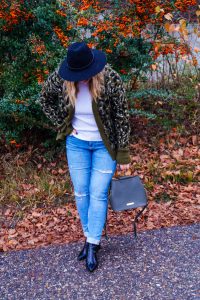 fashionblogger, fashion, winter fashion, winter style, casual style, mom style, ootd, what I wear, how to style, leopard print, distressed denim, Katie Loxton