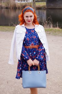fashionblogger, fashion, spring, spring fashion, style inspo, what to wear, how to style, red hair, red head, womans fashion, denim, stud heels, affordable fashion