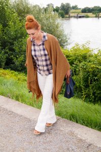 fashionblogger, fashion, fall fashion, autumn style, casual style, mom style, ootd, what I wear, how to style, plaid and poncho, plaid shirt