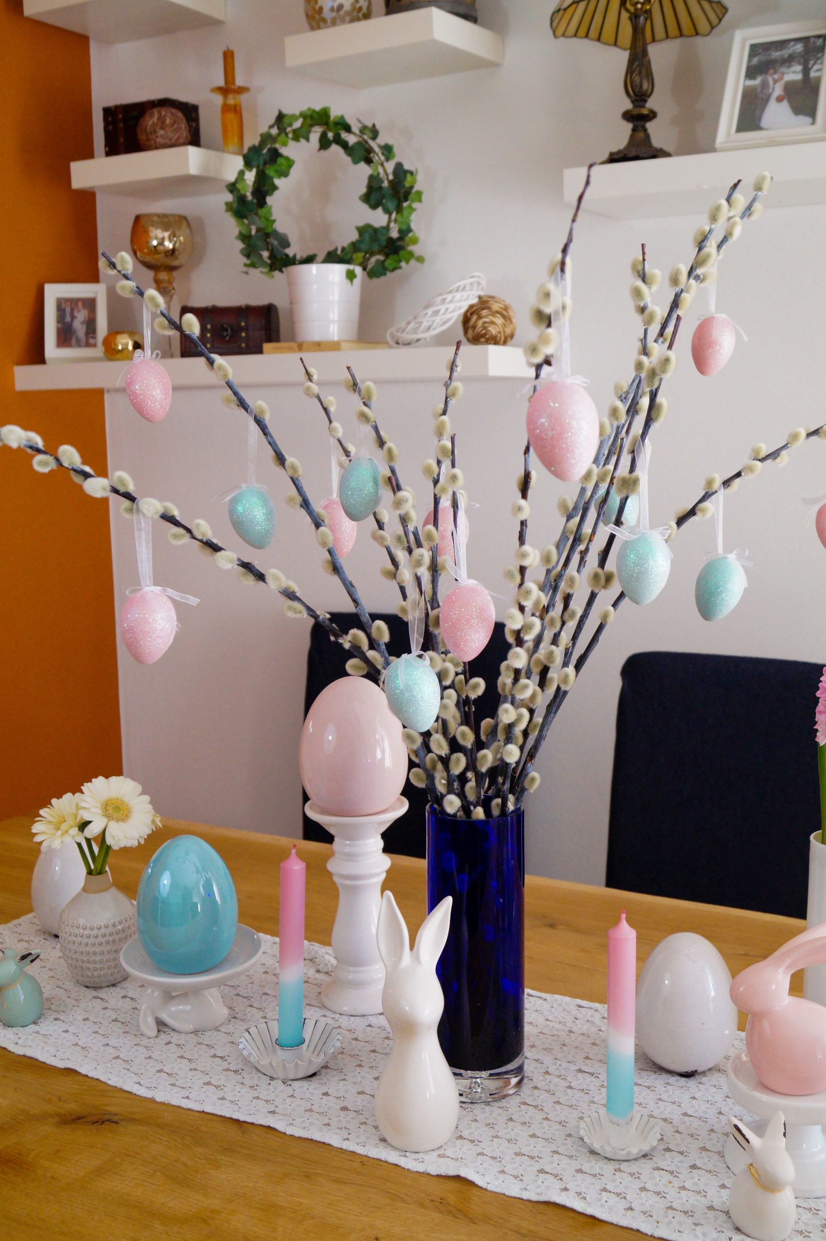 How to set up an Easter Center Piece at your Dinning Room Table ...